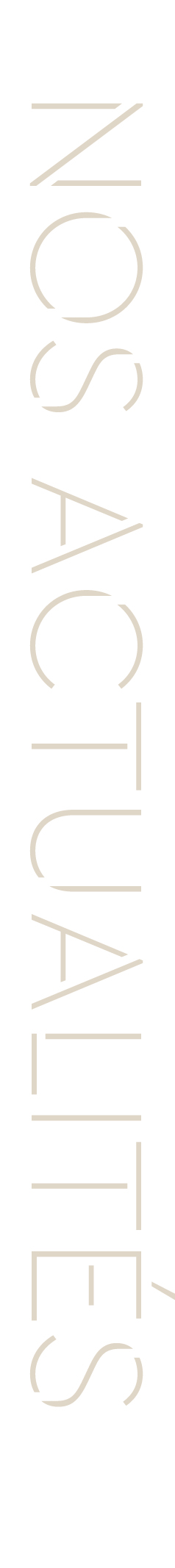 TEXTE NOS ACTUALITES ARCHITECTURE - CONSTRUCTION - maitrise d'oeuvre